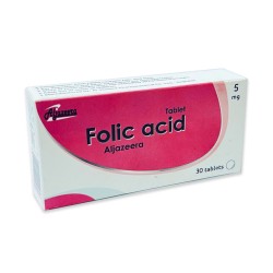 Folic acid aljazeera 5mg tablet